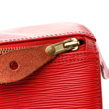 Louis Vuitton Epi Speedy 35 Castillan Red 21 of 21