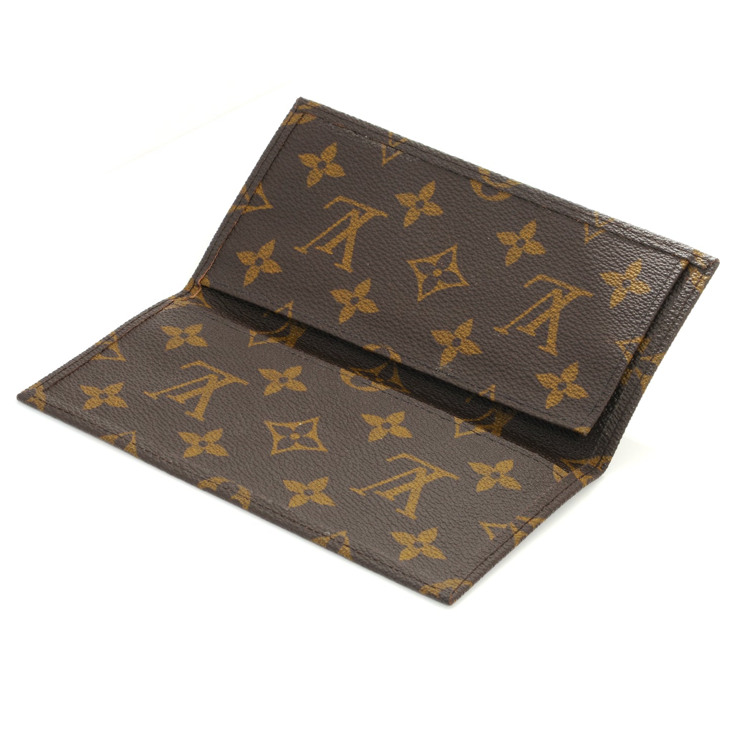 Monogram Checkbook Holder Wallet