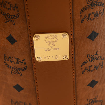 MCM Visetos Medium Liz Reversible Shopper Tote Cognac 11 of 16