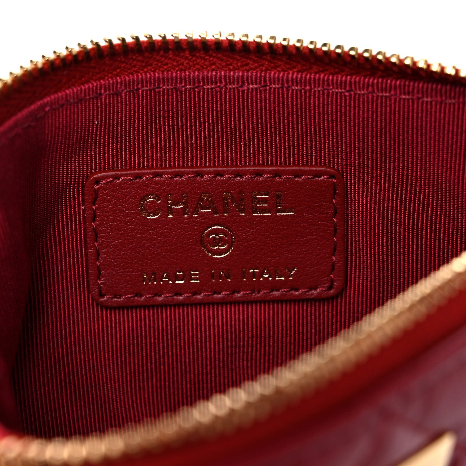 Chanel Aged Calfskin Quilted Small Reissue Cosmetic Case Red 6 of 8