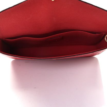 Louis Vuitton Empreinte Pochette Felicie Chain Wallet Scarlet 4 of 5