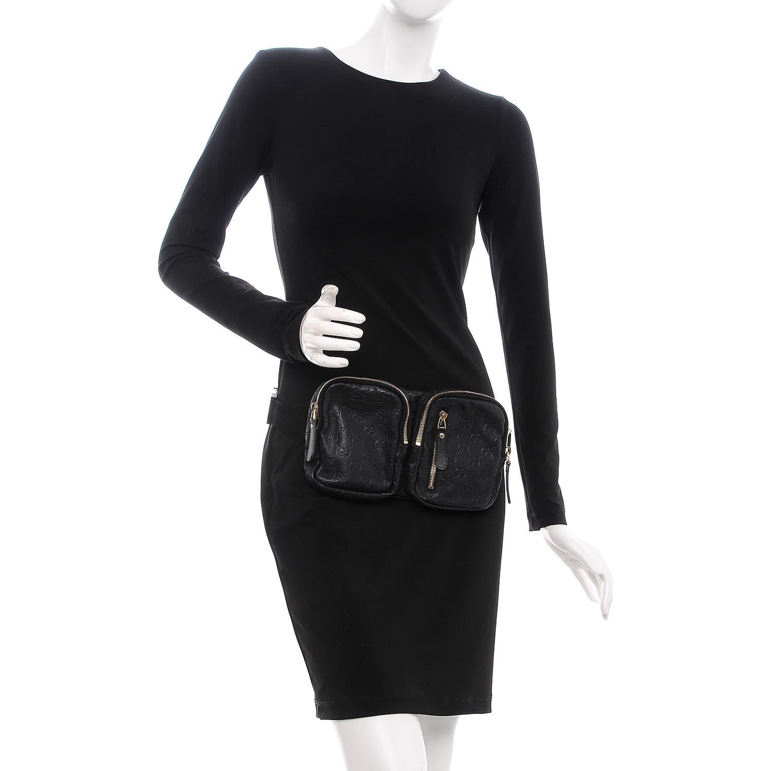 Gucci Guccissima Belt Bag Black 2 of 10