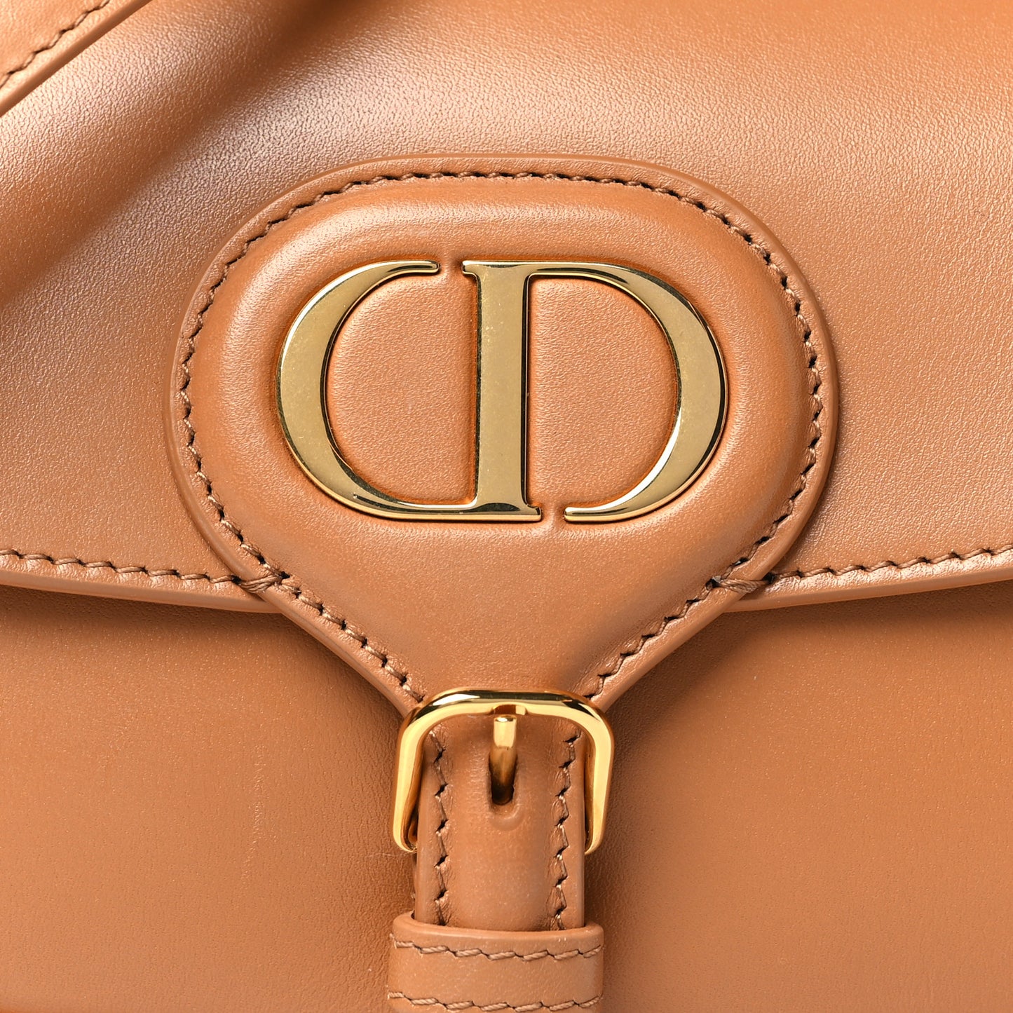 Box Calfskin East West Bobby Bag  Amber