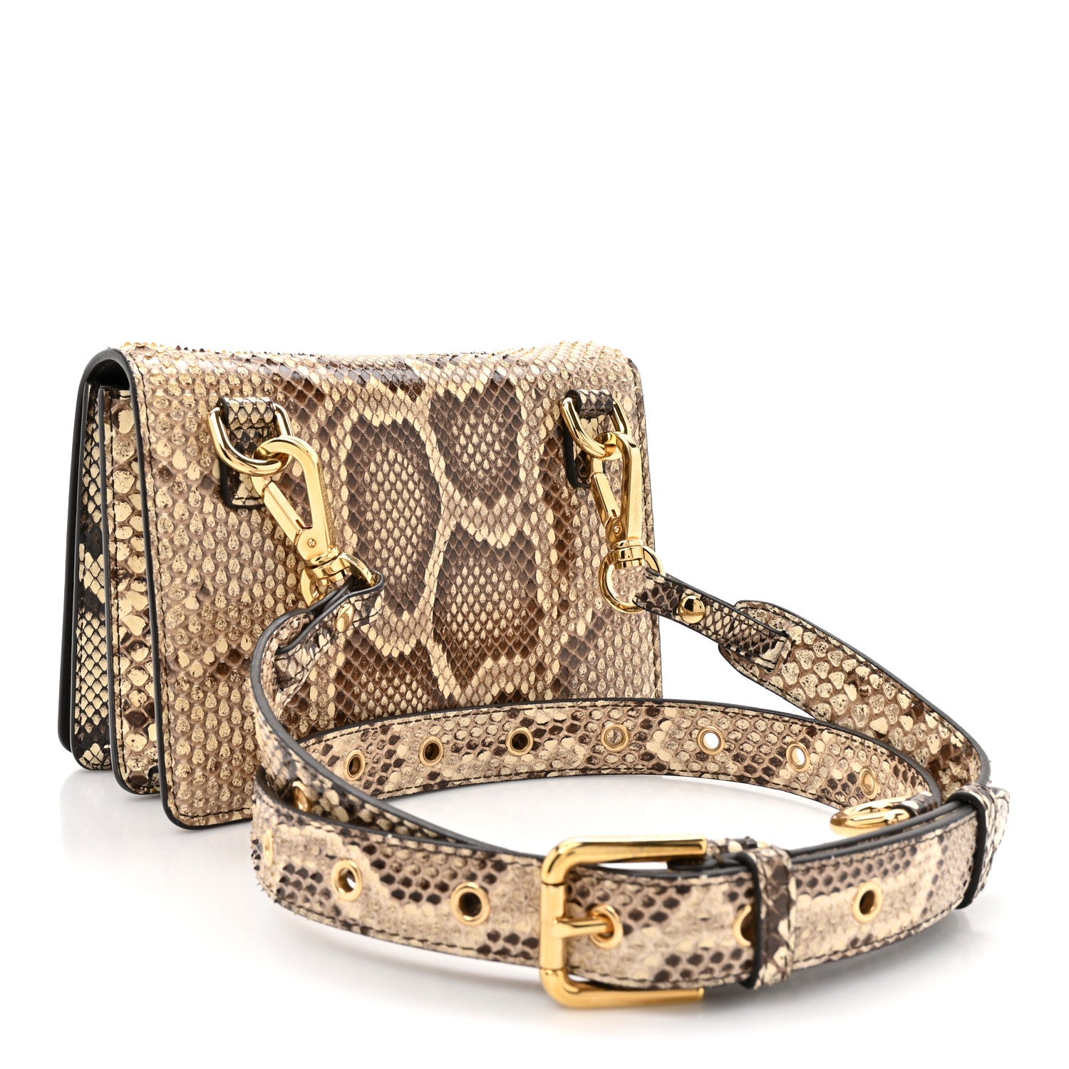 Dolce & Gabbana Snakeskin DG Millennials Crossbody Bag Multicolor