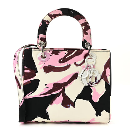 Christian Dior Canvas Floral Graffiti Printed Medium Lady Dior Multicolor 1 of 10