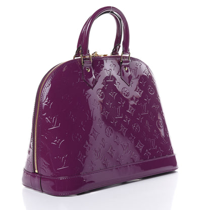 Louis Vuitton Vernis Alma MM Amethyste 3 of 9