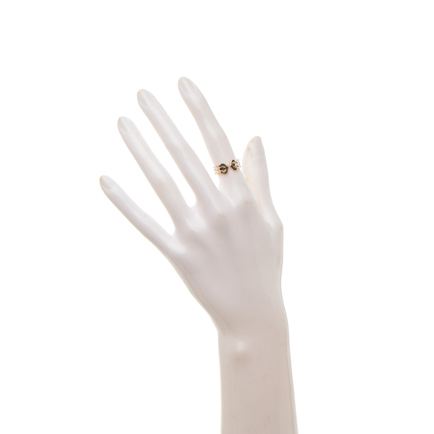 Cartier 18K Pink Yellow White Gold C De Ring 49 4.75 2 of 6