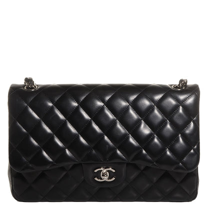 Chanel Lambskin Jumbo Double Flap Black 1 of 8