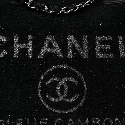 Chanel Lurex Boucle Medium Deauville Tote Black 8 of 10