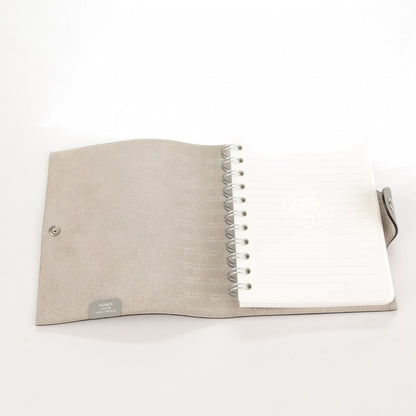 Hermes Togo Ulysse PM Notebook Cover Gris Mouette 5 of 7