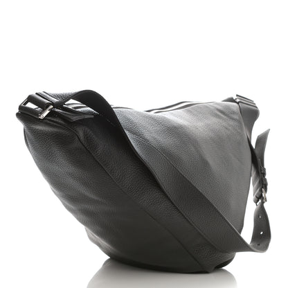 Prada Vitello Daino Triangle Shoulder Bag Black 3 of 9