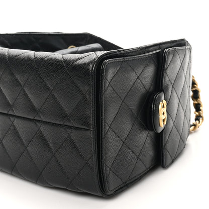 Chanel Caviar Quilted Small Chanel 25 Handbag Black 10 of 11