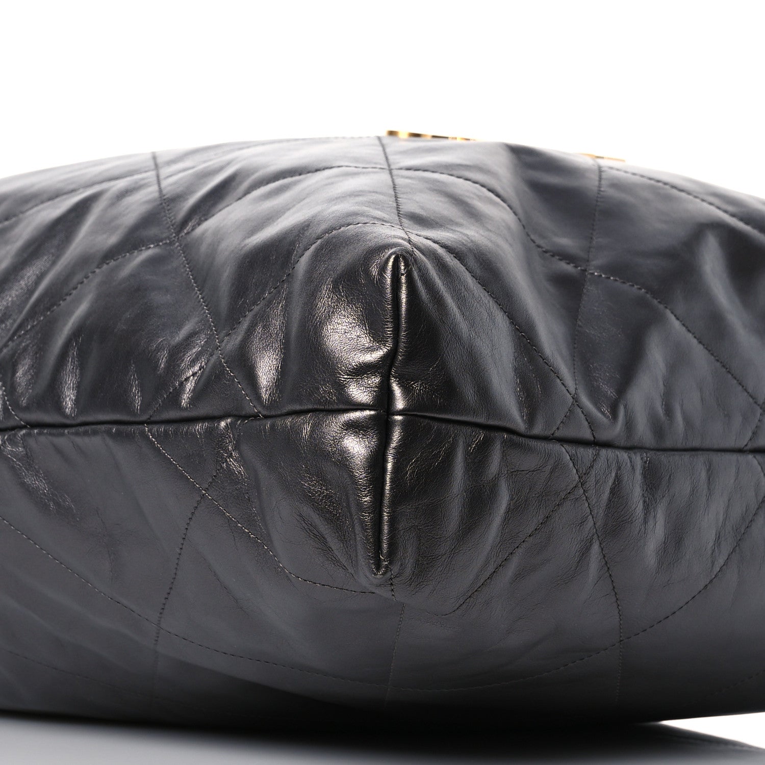Chanel Shiny Calfskin Quilted Large Chanel 22 Grey 11 of 15