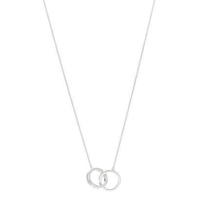 Tiffany Sterling Silver 1837 Interlocking Circles Pendant Necklace 1 of 5