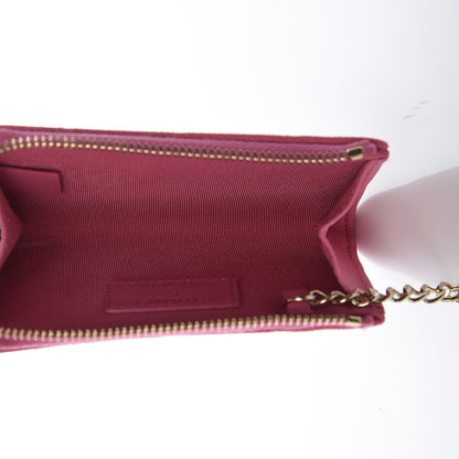 Chanel Caviar Quilted Key Holder Case Pink 5 of 10