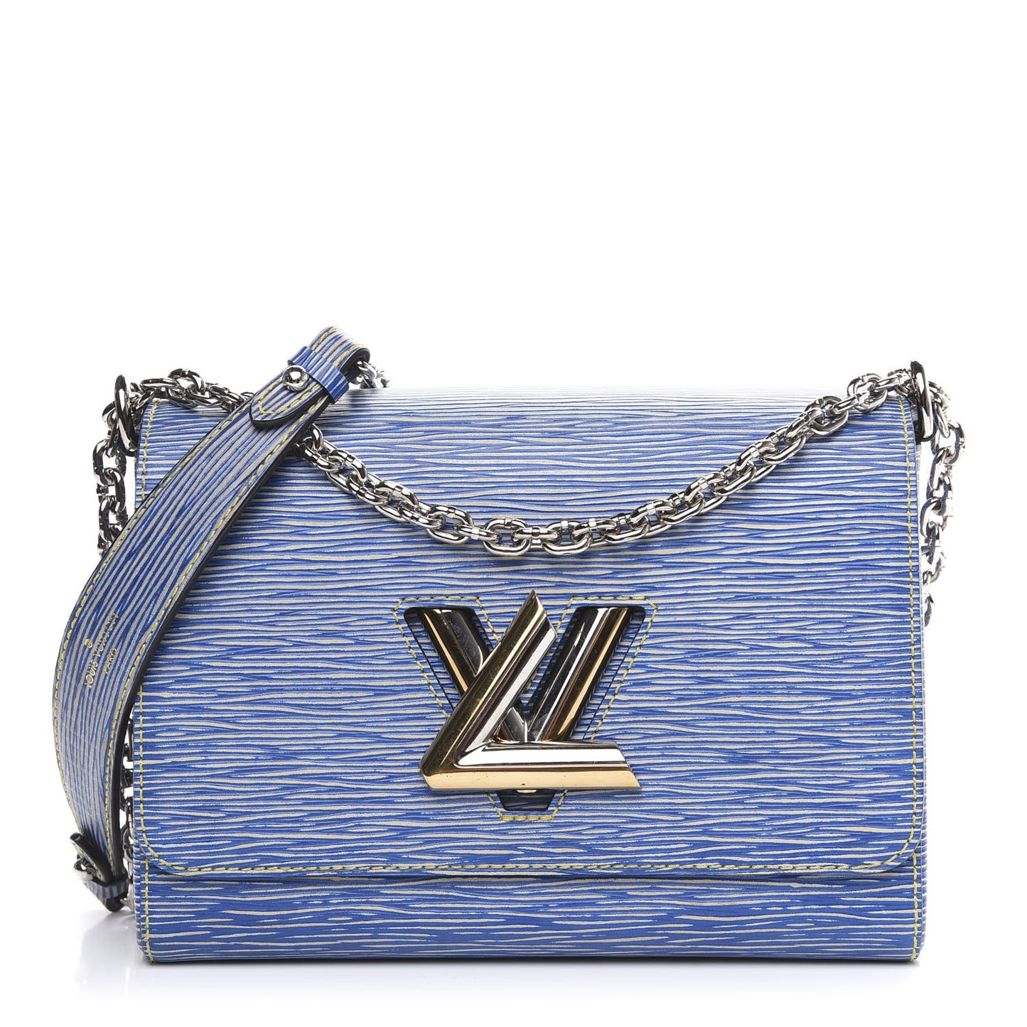 Epi Twist Shoulder Bag MM Denim Light