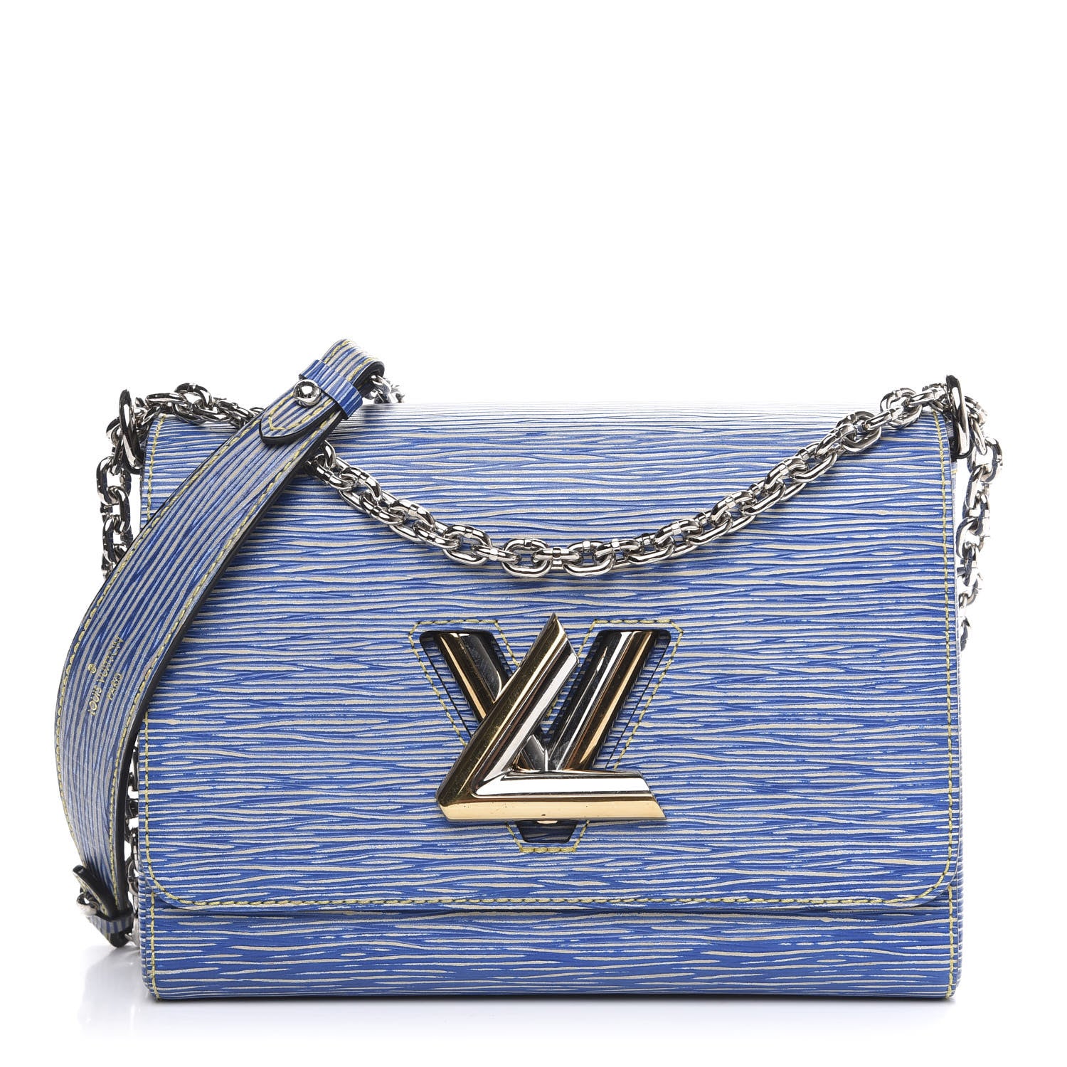 Louis Vuitton Epi Twist Shoulder Bag MM Denim Light 1 of 8