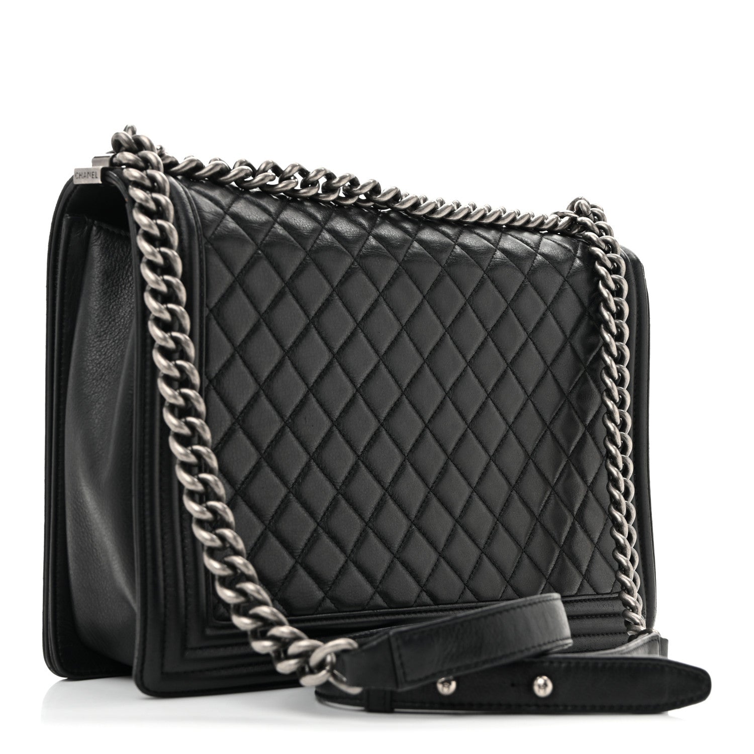 Chanel Calfskin Quilted Large Boy Flap Black 3 of 13