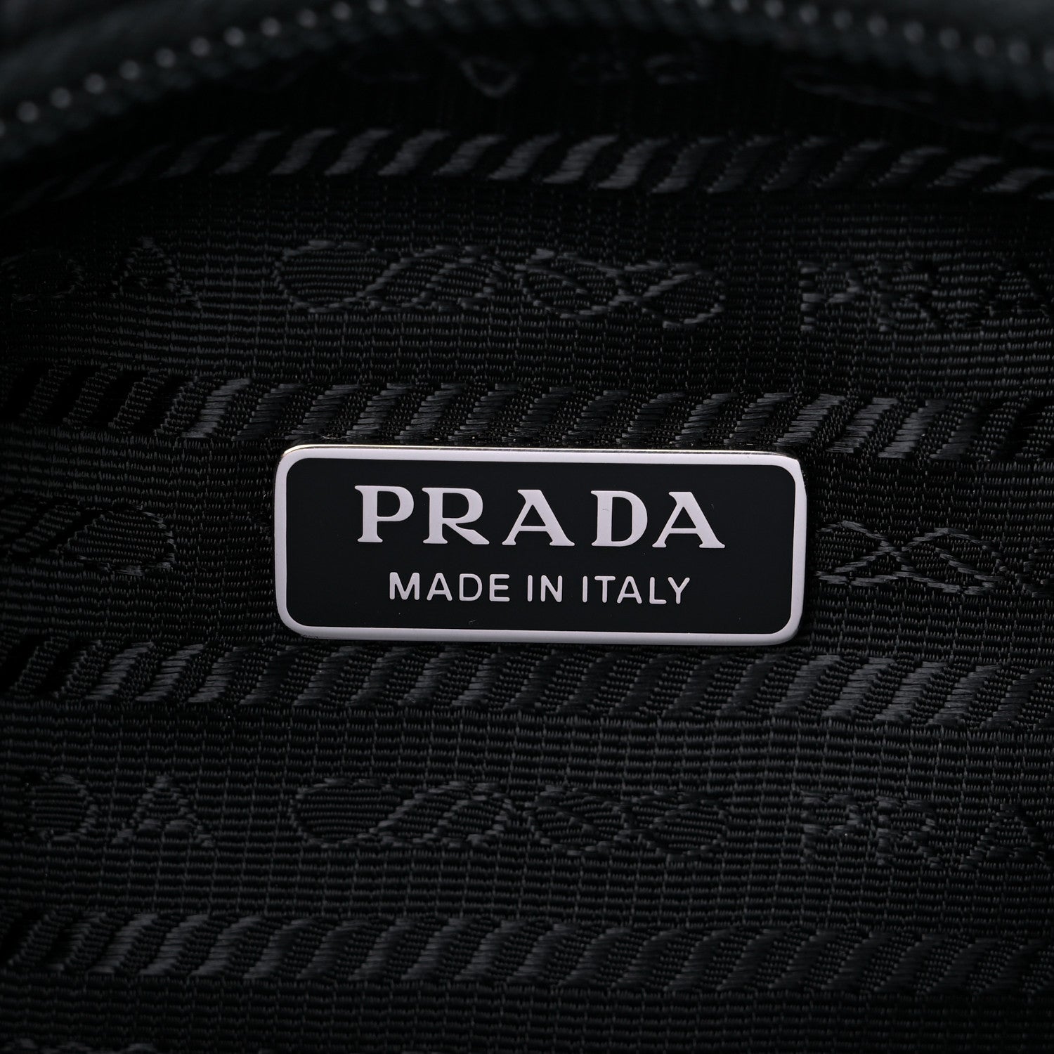 Prada Paillettes Sequin Mini Re-Edition 2000 Bag Black White 6 of 10