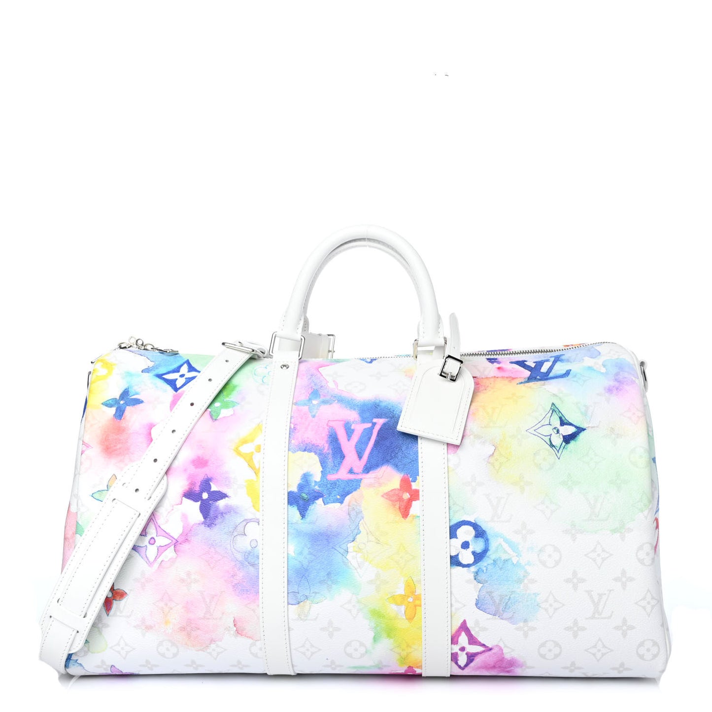Monogram Watercolor Keepall Bandouliere 50 Multicolor
