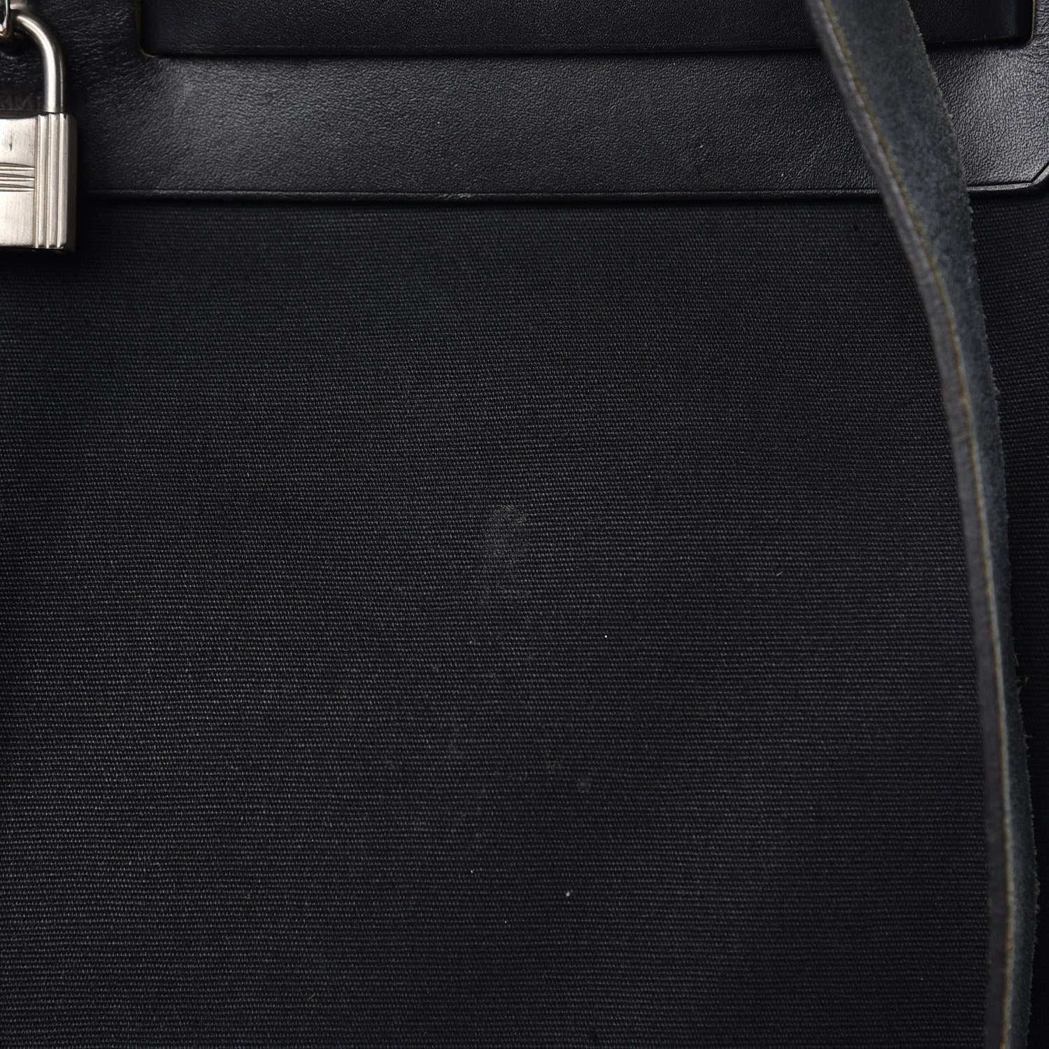 Hermes Toile Vache Calfskin Herbag 40 GM Black 9 of 14
