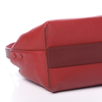 Chloe Grained Calfskin Small Cate Satchel Red 11 of 12