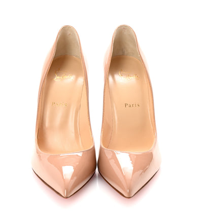 Christian Louboutin Patent Pigalle Follies 100 Pumps 40.5 Nude 3 of 9