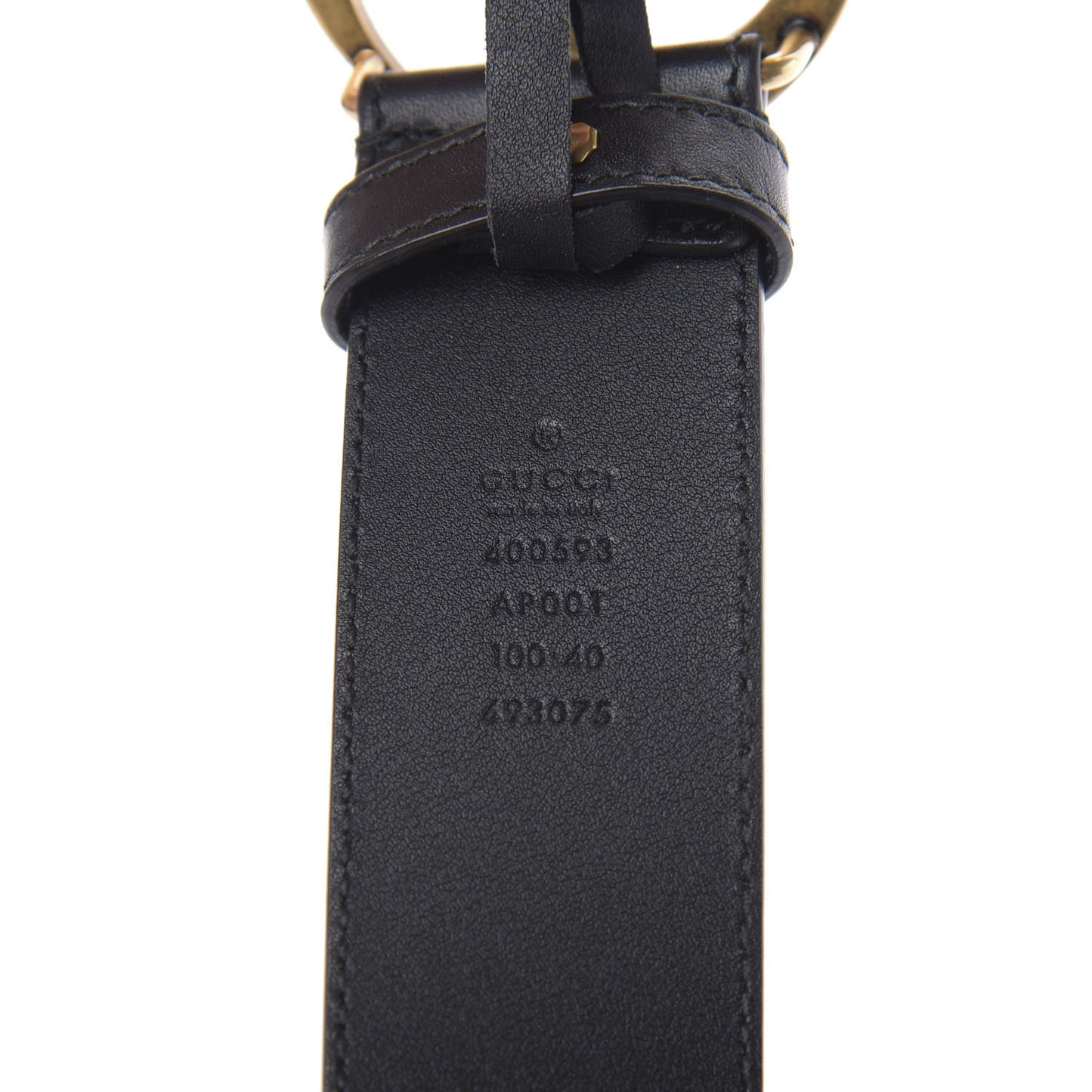 Calfskin Double G 40mm Belt 100 40 Black