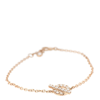 Hermes 18K Rose Gold Diamond Finesse Bracelet ST 1 of 5