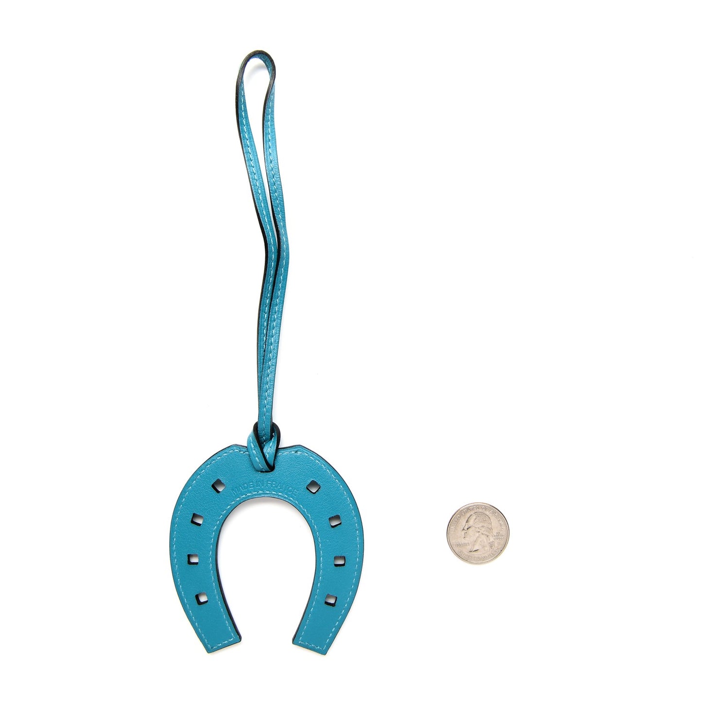 Swift Paddock Horseshoe Bag Charm Turquoise