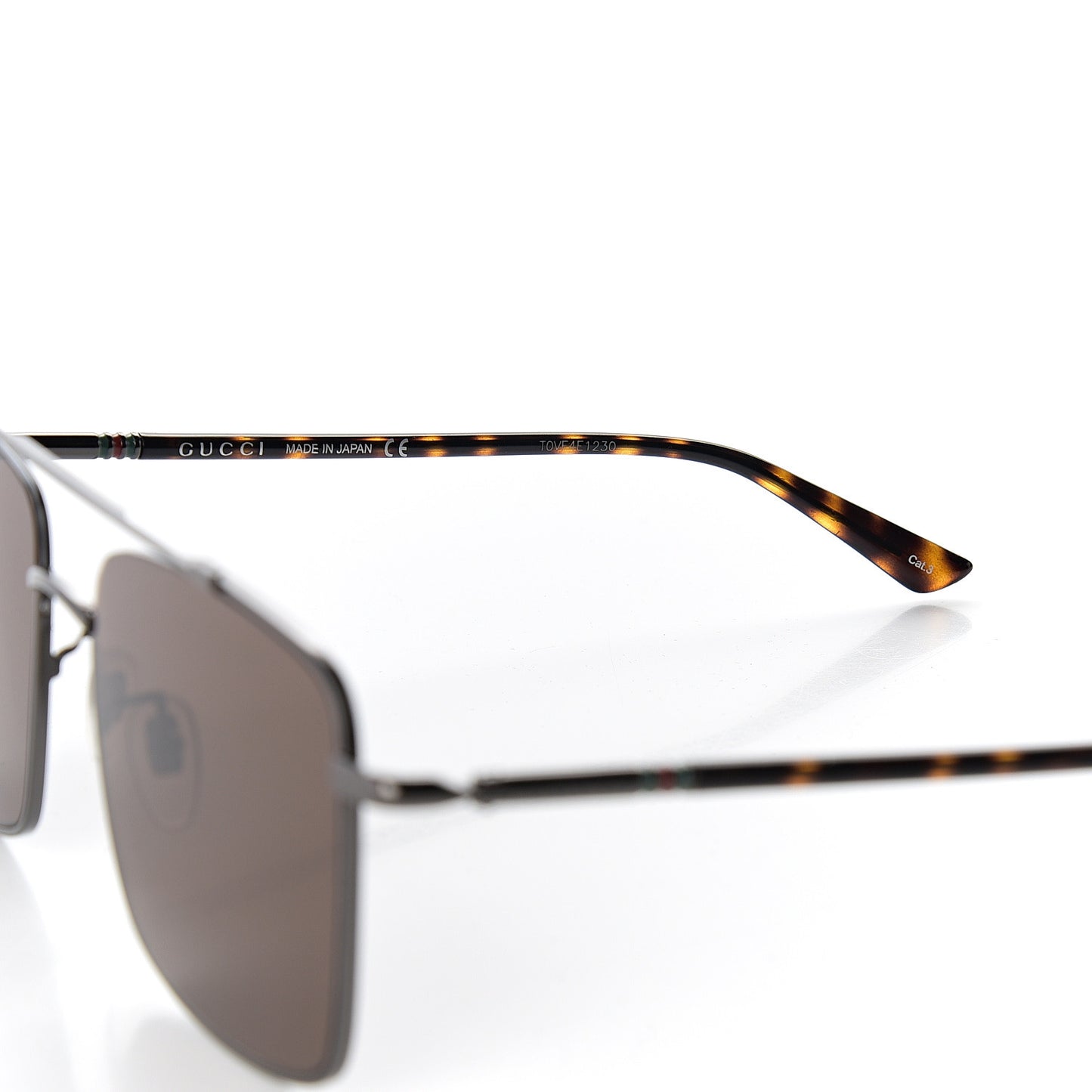 Square Aviator Sunglasses GG0610SK Tortoise