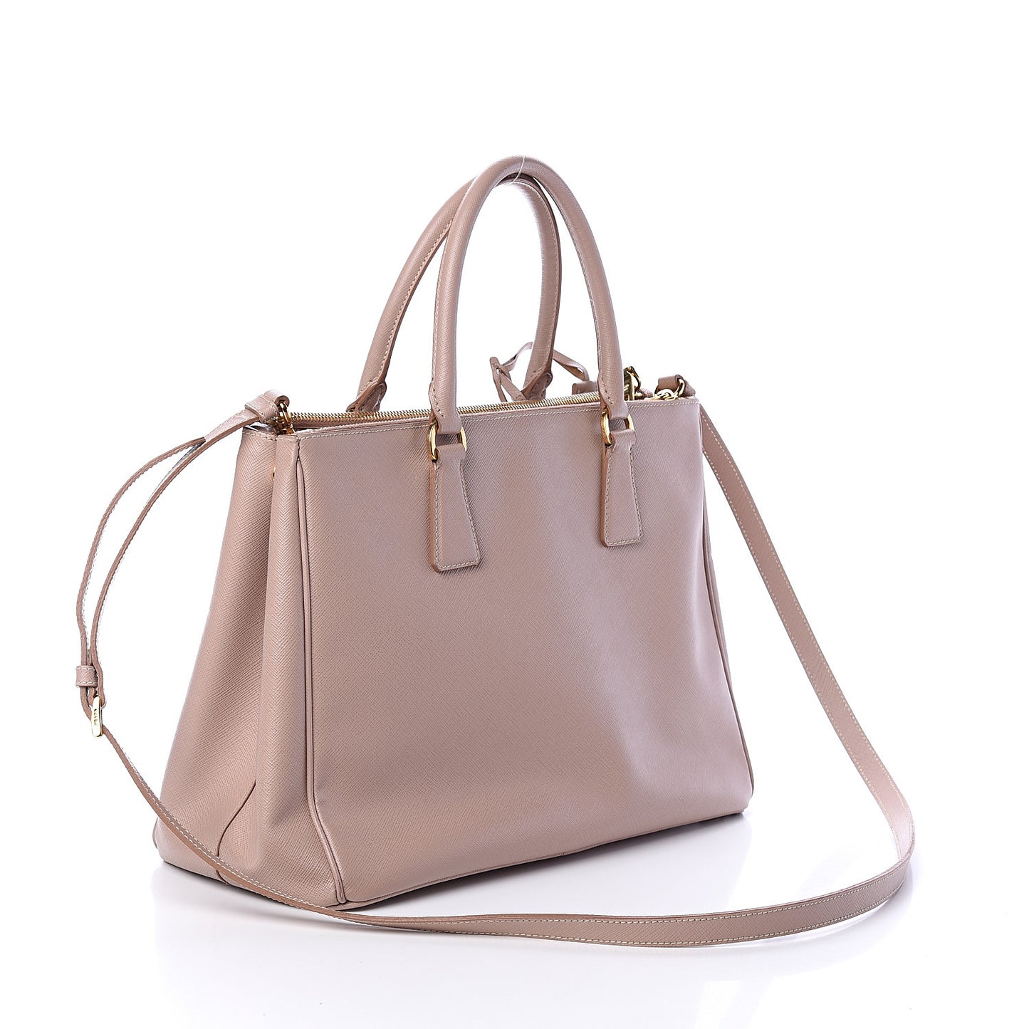 Saffiano Medium Galleria Double Zip Tote Cammeo