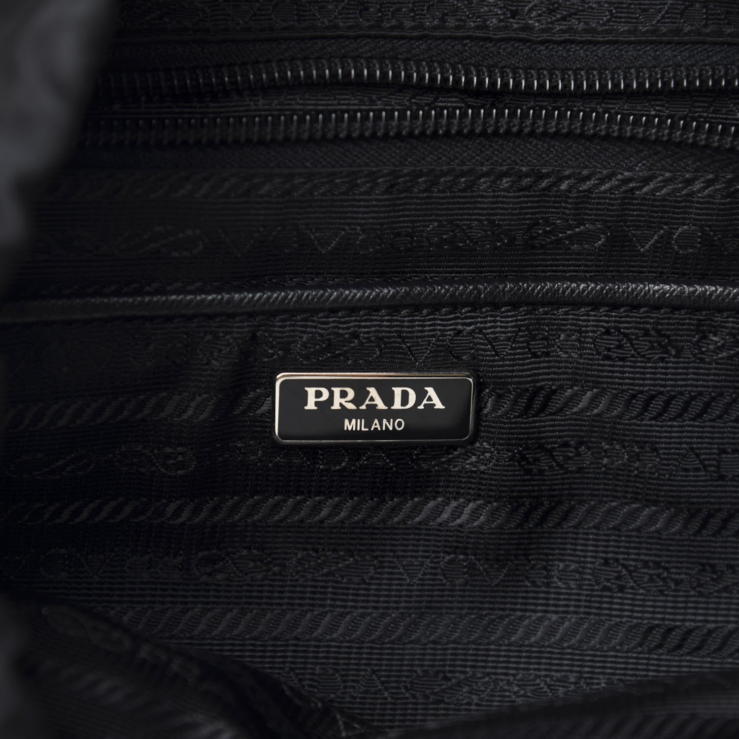 Prada Tessuto Nylon Vela Small Double Buckle Backpack Black 7 of 10