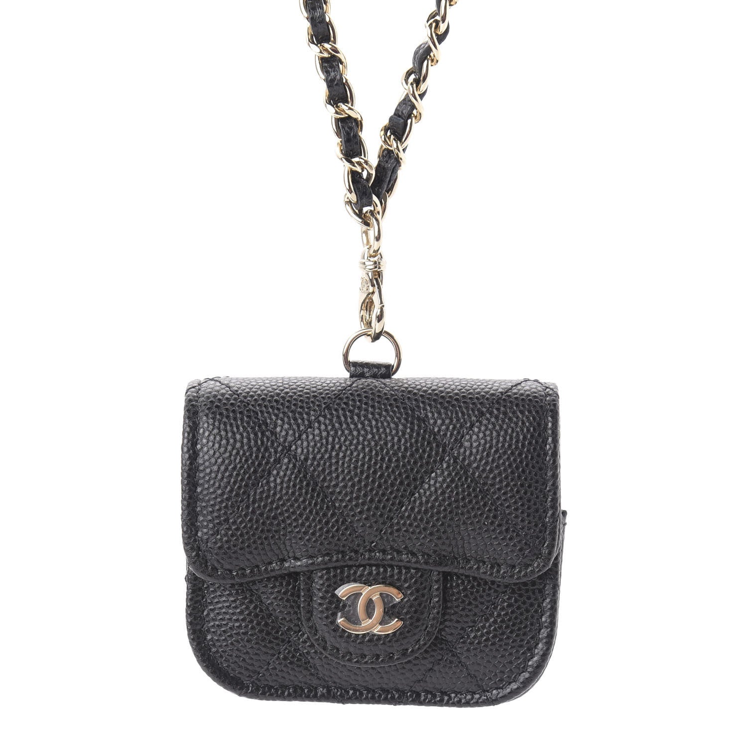 Chanel Caviar Quilted Airpods Pro Case Black 4 of 9