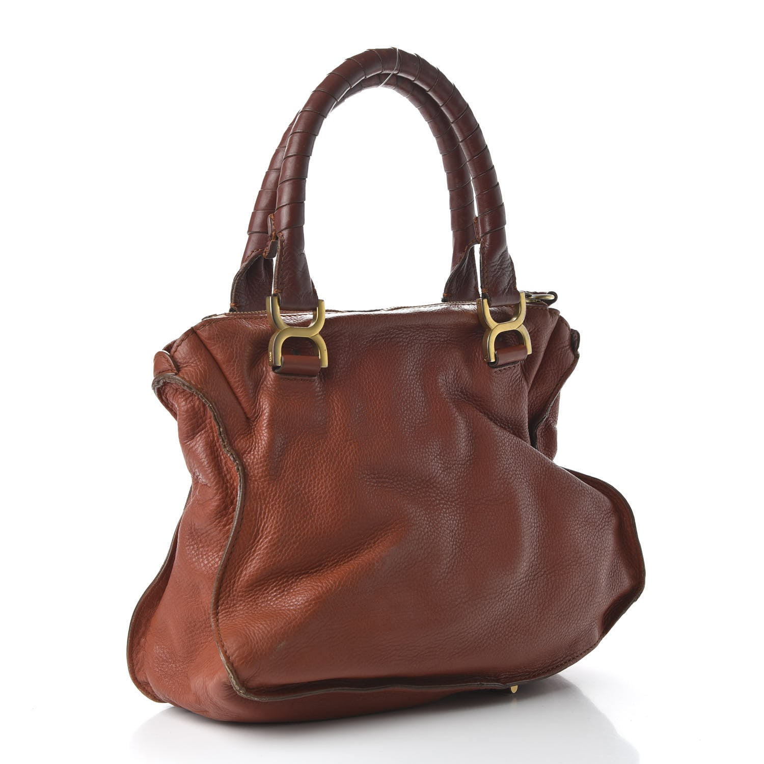 Chloe Calfskin Medium Marcie Satchel Brown Delight 3 of 11