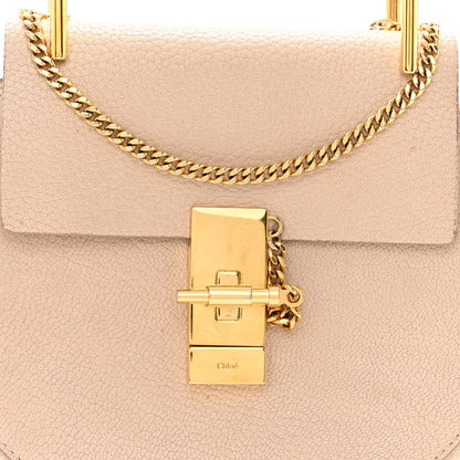 Chloe Grained Lambskin Mini Drew Shoulder Bag Abstract White 8 of 11