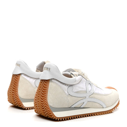 Loewe Nylon Suede Flow Retro Runner Sneakers  White 4 of 10