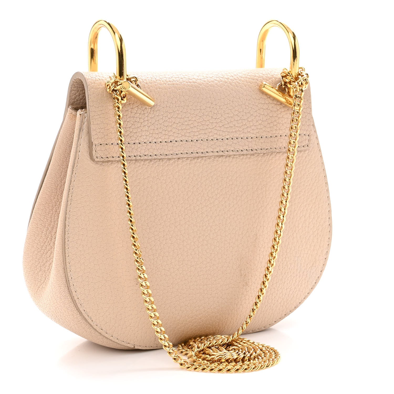 Chloe Grained Lambskin Mini Drew Shoulder Bag Abstract White 3 of 11