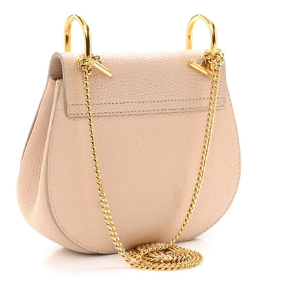 Chloe Grained Lambskin Mini Drew Shoulder Bag Abstract White 3 of 11