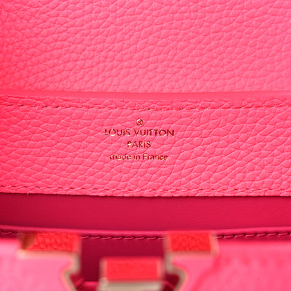 Louis Vuitton Taurillon Monogram Tuffetage Capucines Mini Fluo Pink 5 of 7