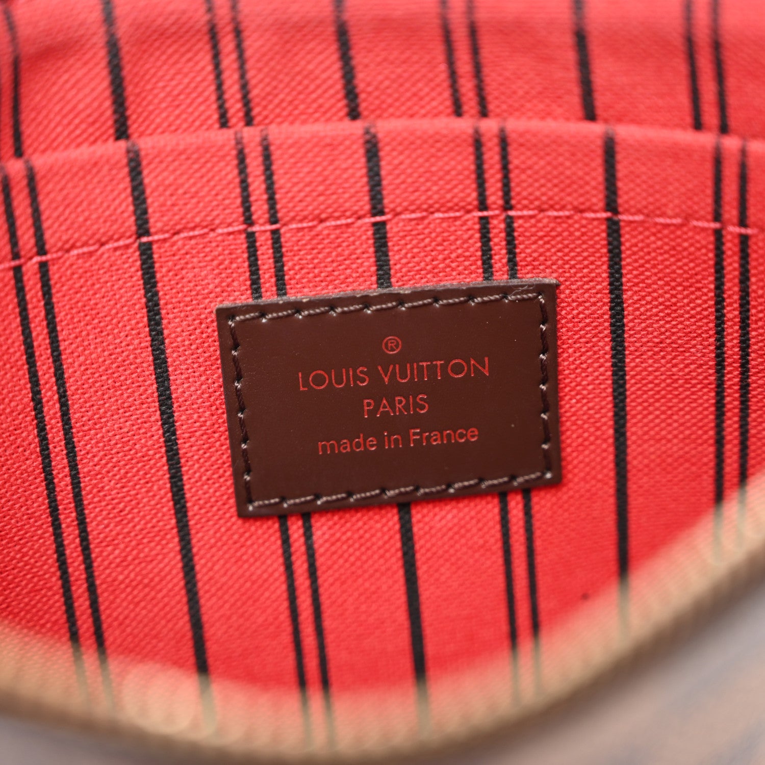 Louis Vuitton Damier Ebene Neverfull MM GM Pochette 6 of 10
