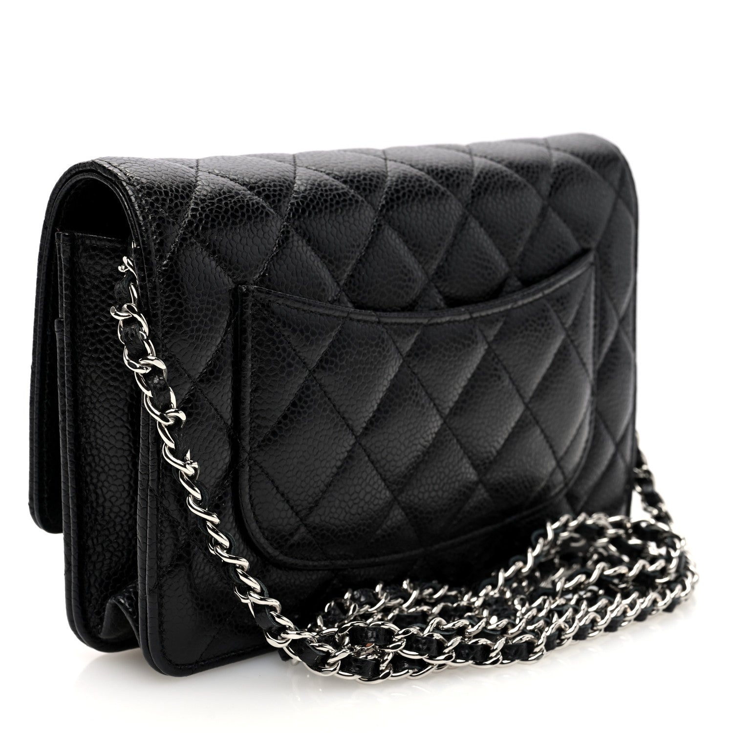 Chanel Caviar Quilted Wallet On Chain WOC Black 3 of 11