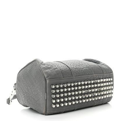 Alexander Wang Pebbled Lambskin Rocco Sesame Silver Hardware 4 of 11