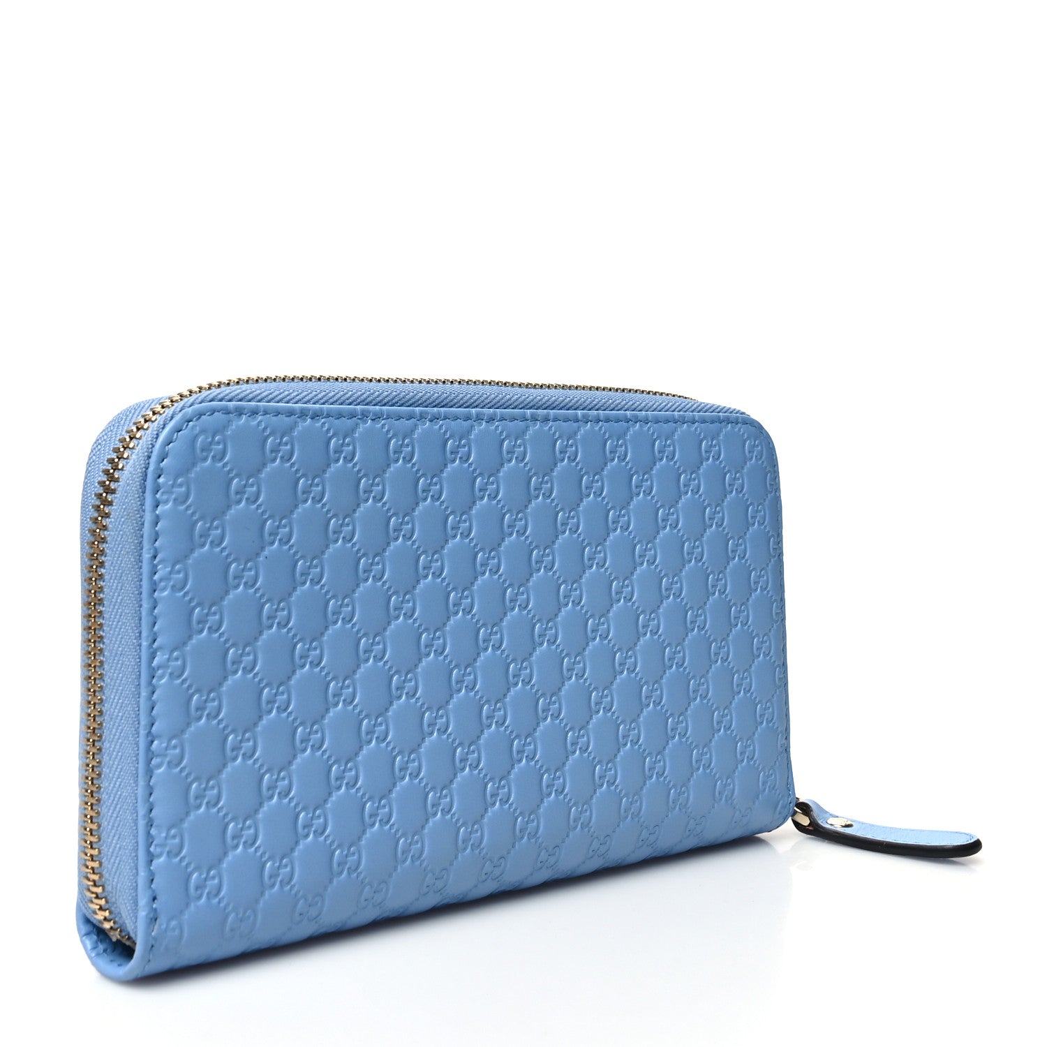 Gucci Microguccissima Zip Around Wallet Mineral Blue 3 of 9