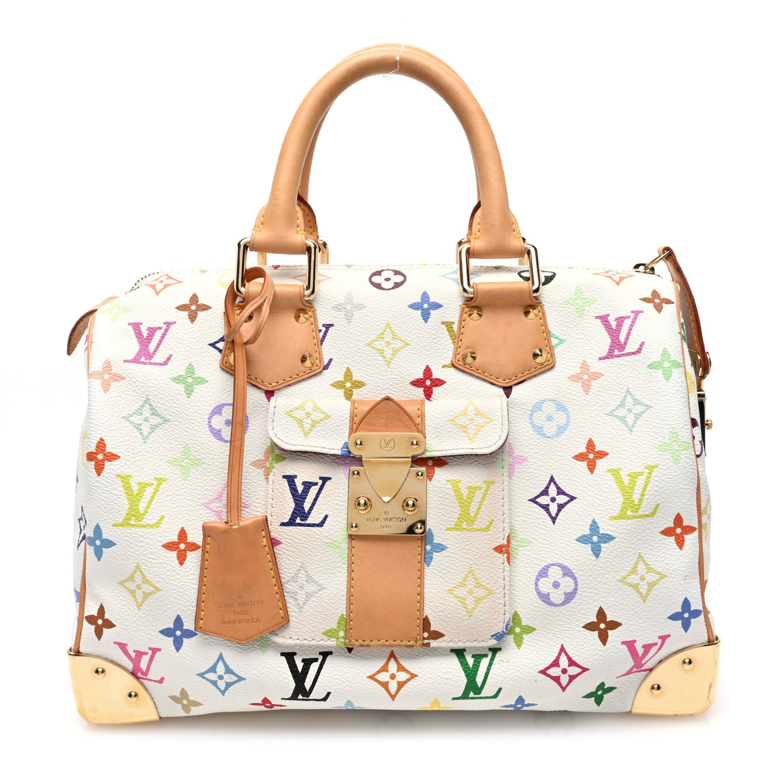 Louis Vuitton Monogram Multicolor Speedy 30 White 1 of 9