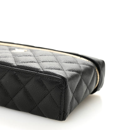 Chanel Caviar Quilted Top Handle Slim Vanity With Chain Black 10 of 11