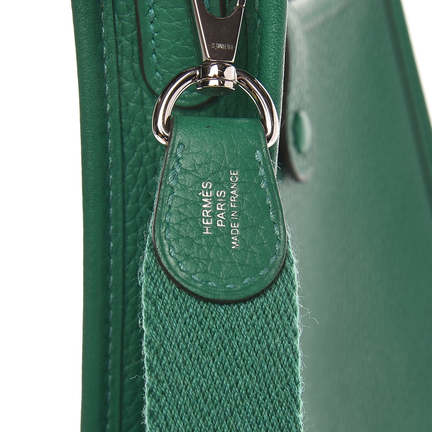Hermes Taurillon Clemence Evelyne TPM Vert Vertigo 8 of 9
