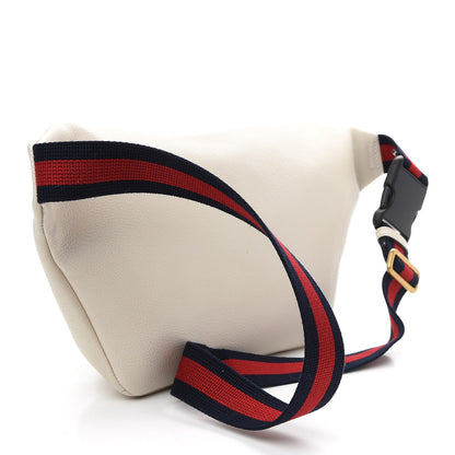 Gucci Grained Calfskin Logo Belt Bag White 3 of 9