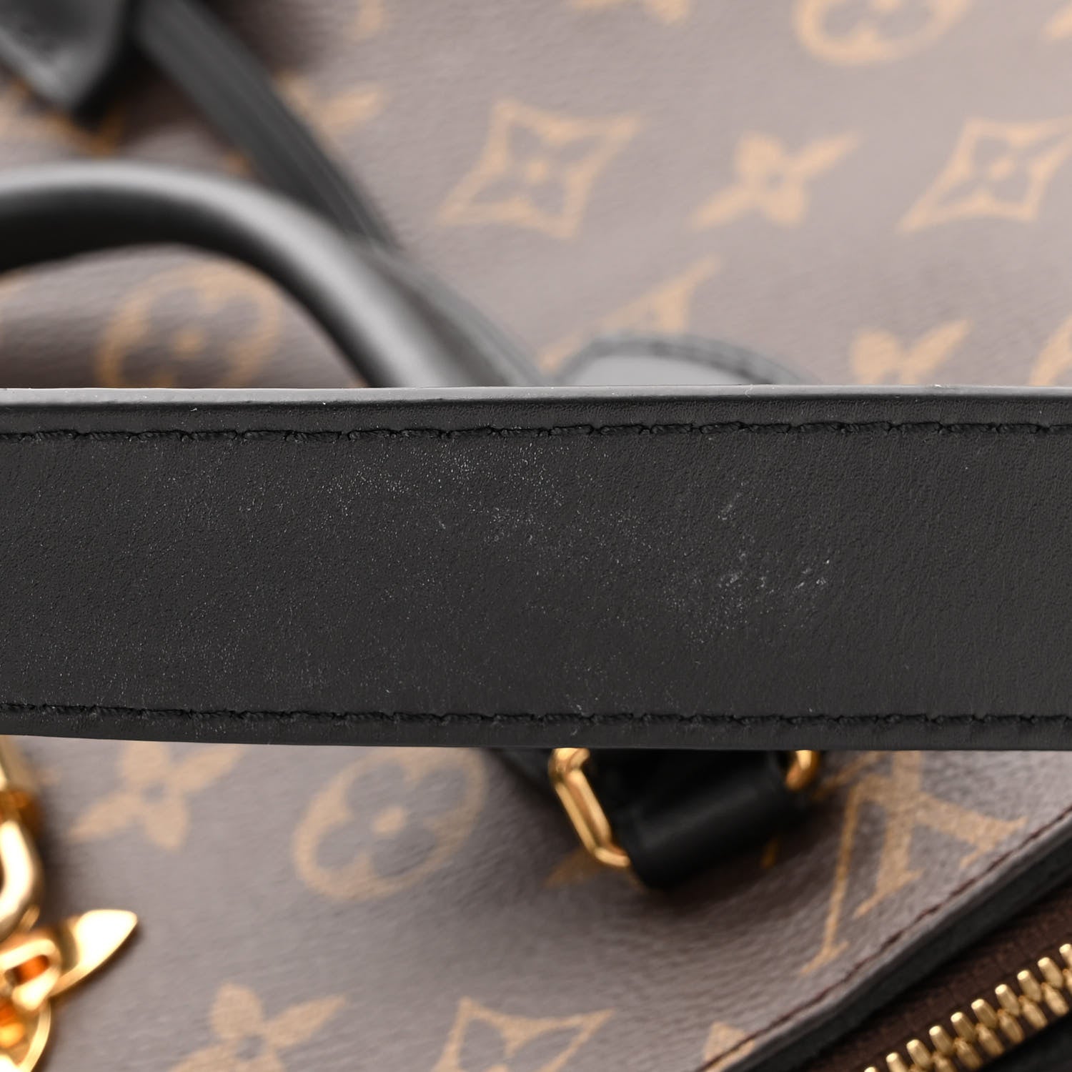 Louis Vuitton Monogram Flower Zipped Tote MM Black 11 of 12