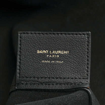 Saint Laurent Calfskin Large Shopping Tote Black 8 of 12